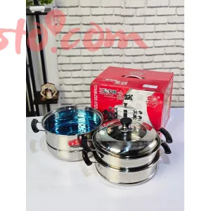 Stainless Steel Momo Maker Steamer – 26cm(Multi-Tier)