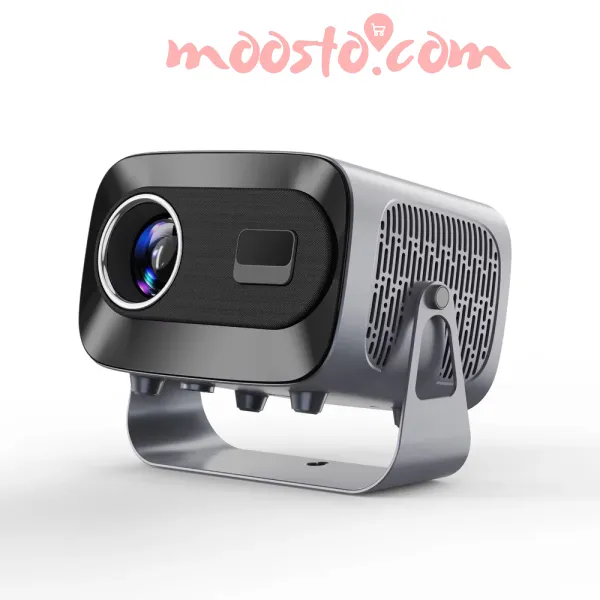 A10 Portable Smart Projector Android 13 | Dual WiFi | 4K Support | 360° Rotatable Home Theater Projector