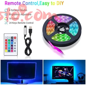 5M RGB 5050 SMD Led Strip Flexible 270 Led Color Changing RGB Led Light Strip Powerful, Bright, And Long Lasting Lights