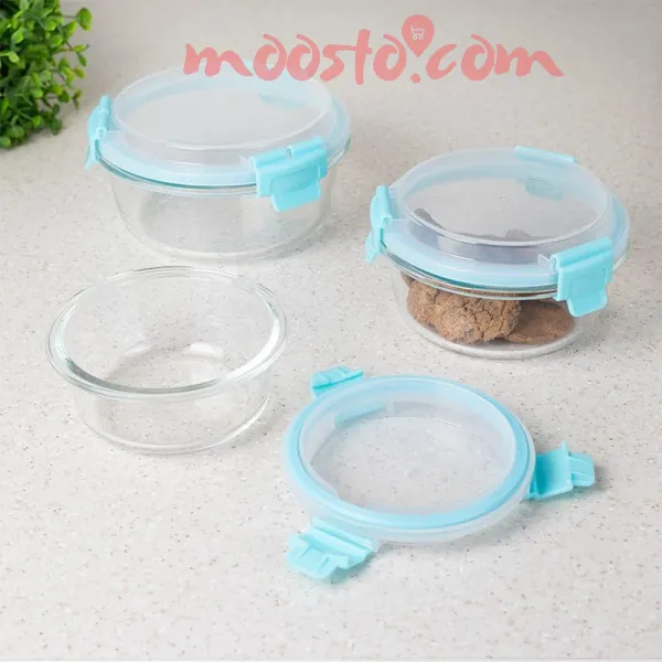 Large Capacity Round 3 Layer Practical Multi-layer Microwave Lunch Box Container