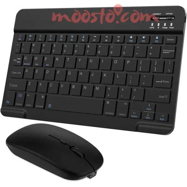 Ultra Slim Rechargeable Wireless Bluetooth Keyboard And Mouse Combo