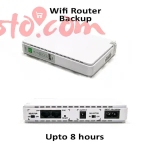 Router Backup Upto 8 Hours Mini Portable Modem Router UPS Poe Dc Wifi Backup - 8800mah