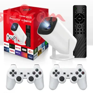 HY300 Smart Projector Android 11 Mini Home Theater Full HD 720P WiFi Bluetooth HDMI USB Portable Projectors With Game Console