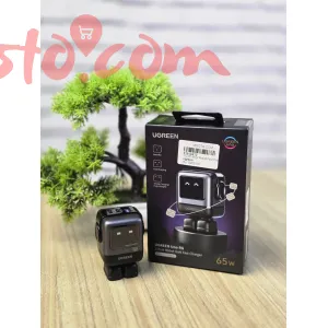 UGREEN Robot GaN Fast Charger 65W – 3 Port USB-C & USB-A Power Adapter 