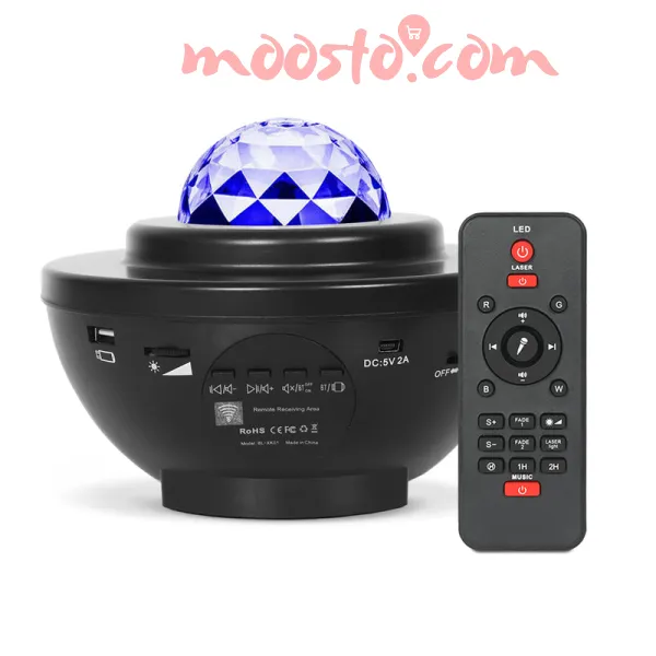 Galaxy Light Bluetooth Remote Control Starry Projection Lamp Star Projector Light Star Night Light with Mp3t With Speaker And Cable