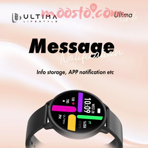 ultima-watch-circle-143-amoled-display-bt-calling-smartwatch-ip68-waterproof-zinc-alloy-metal-frame-smart-watch