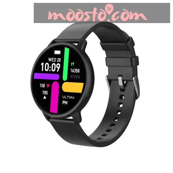 ultima-watch-circle-143-amoled-display-bt-calling-smartwatch-ip68-waterproof-zinc-alloy-metal-frame-smart-watch