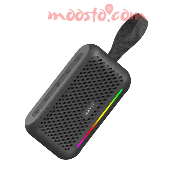 Havit SK876BT Portable Wireless Speaker – Vibrant Gradient RGB Lighting with Balanced Stereo Sound