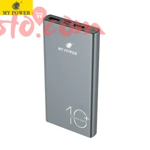 My Power 10000 mAh Power Bank M-1006 Micro & Type-C Inputs Slim Power Bank