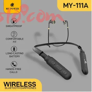 My Power Bluetooth Earphone, My-111A, Neckband, Wireless Headset
