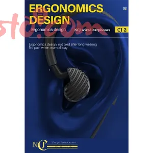 NCJ CJ2 Heavy Bass Diaphragm Run Ride Fitness Earphone