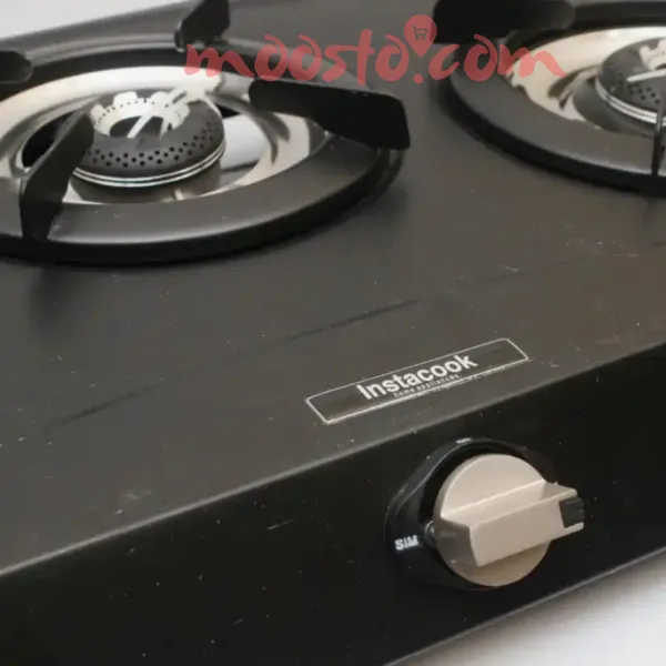 Instacook Black Beauty 3 Burner Black Body Automatic Gas Stove