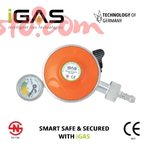 IGAS Original Auto Cut Gas Regulator With Safety Pin NS Certified