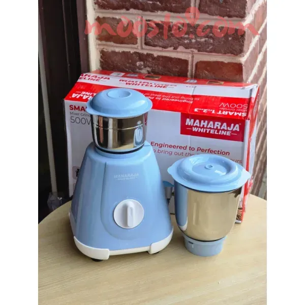 Maharaja Whiteline Smart 500W Mixer Grinder with 2 year warranty