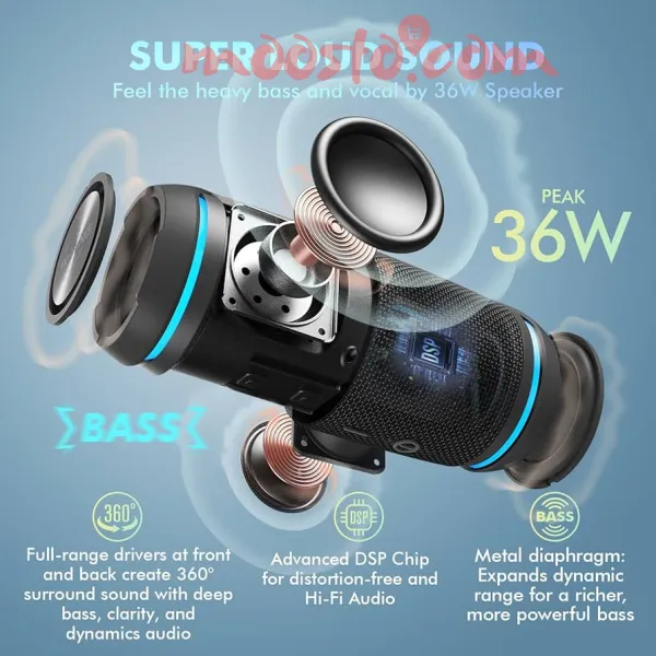 W‑KING Adventure BT226 Portable Speaker
