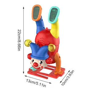 Crazy Circus Joker Toy - Musical Upside-Down Clown with Lights for Interactive Kids\' Fun