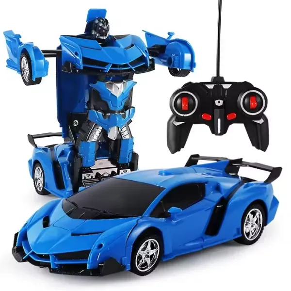 1:18 Transforming Robot remote control car Toy Car With Battery And Charger | Transformer RC Toy For Kids