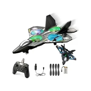 LO712 RC Aeroplane: 2.4GHz Remote Controlled Quadcopter with Lights and USB Charging