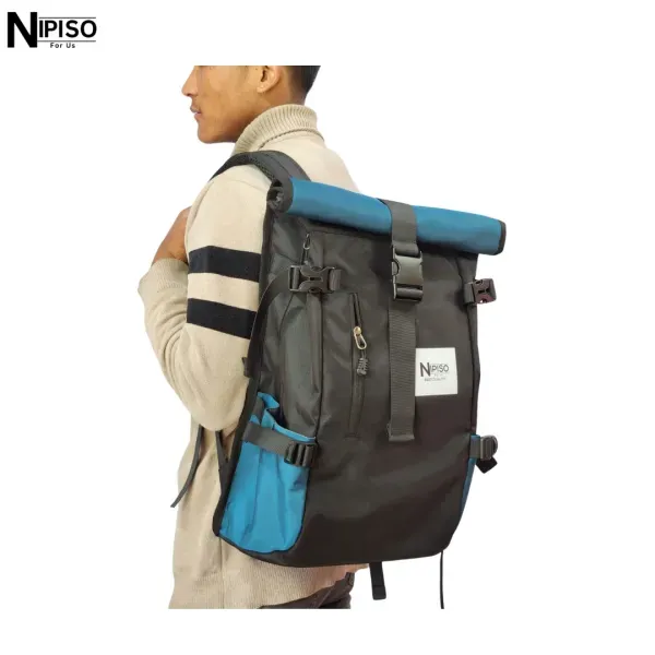 NIPISO Ghost Backpack For Men Women - Black Green| Fashion Stylish and Spacious Padded Laptop Compartment Backpack