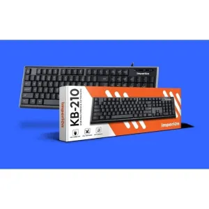 Imperion KB-310 USB Multimedia Keyboard - Full-Size, Low-Profile Keys & Spill-Resistant for PC & Laptop
