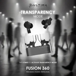 Ultima Fusion 360 Wireless Earbuds – ANC, Low Latency Game Mode & Quad Mic Calls