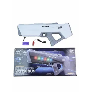 Rechargeable Electric Water Gun – Automatic Refilling High Power Water Blaster with LED Lights 