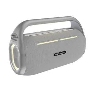 HiFuture MusicBox 100 – 70W/100W Bluetooth 5.3 Karaoke Speaker with Dual Mics & RGB Lights 