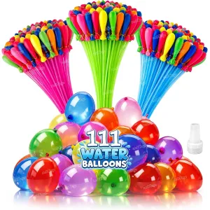 Holi Multicolored Magic Auto Fill & Tie Water Balloon Maker – 3 Pack (111 Balloons)