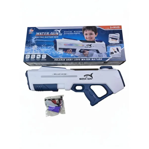 Kids Electric Suction Water Gun 997 – Rechargeable Automatic Water Blaster | Long Range Spray | 3+ Ages 