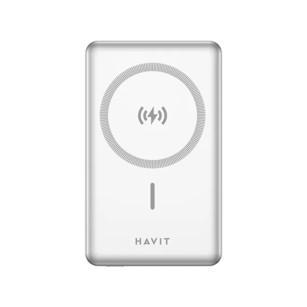 Havit PB5219 10,000mAh Ultra-Slim 3-in-1 Magnetic Wireless Power Bank with 20W PD Fast Charging 