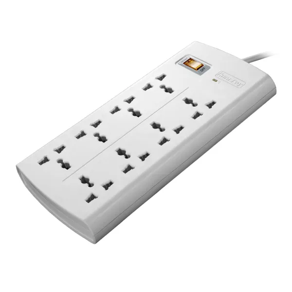 Huntkey Multiplug SZM804 – 8-Socket Surge Protector Power Strip with Overload & Fire Protection 
