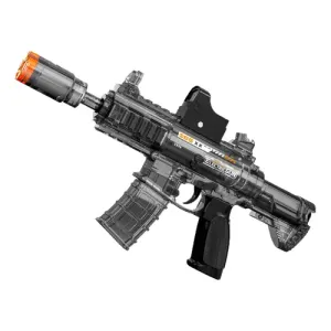 M416 Ultimate Tactical Electric Blaster – Fully Automatic Toy Rifle with Holographic Sight & Transparent Magazine