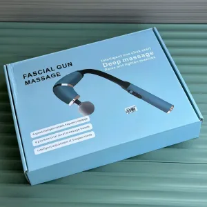 Deep Tissue Fascia Massage Gun – 9-Speed Percussion Massager with 4 Interchangeable Heads for Neck, Back, and Muscle Relief