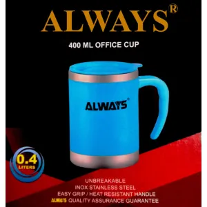 New Stainless Steel Always Warm Travel Cup – 400ml Durable Thermal Mug for Hot & Cold Drinks