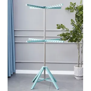 Qinlan Retractable Clothes Drying Rack – Portable Foldable Laundry Hanger Stand