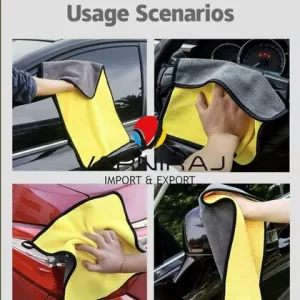 Microfiber Cleaning Towel – Highly Absorbent Dust Cloth for Cars, Bikes, Glass & Kitchen (Multicolour)