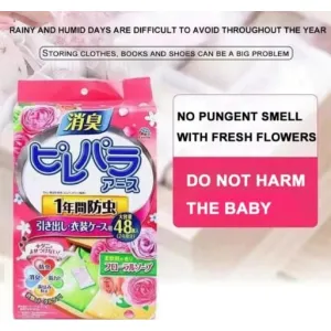 Pirepara Earth – Insect-Repelling Wardrobe Tablets by Earth Pharmaceutical (Tsuru Just Slim Line)