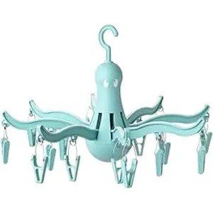16-Peg Octopus Hanging Dryer – Foldable Clip Laundry Hanger for Socks, Underwear & Baby Clothes