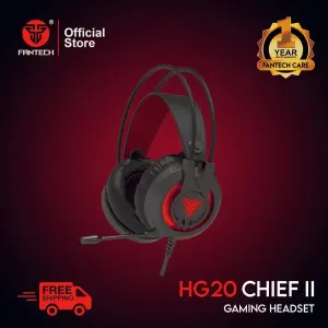 FANTECH HG20 CHIEF II 3.5mm RGB Light Gaming Headset With Microphone-Black