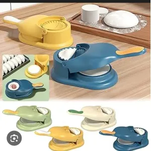 2-in-1 Dumpling & Momo Maker – Dough Press and Dumpling Wrapper Mold