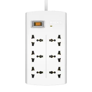 Huntkey SZM804-2 Surge Protector - 8 Universal Outlets, 2m Cable, 660 Joules Protection