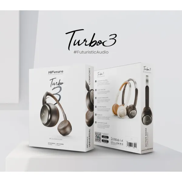 HiFuture Turbo 3 True Wireless Earbuds – Premium Sound, 4-Mic ENC for Clear Calls & 30 Hours Playtime