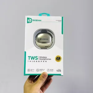 SIKENAI T210 True Wireless Earbuds – Immersive Pure Bass, Smart Touch Control & 280-Hour Standby Battery Case