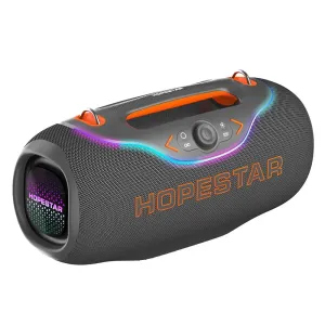 HOPESTAR A6 CLUB 200W Portable Bluetooth Speaker – Massive Bass, IPX6 Waterproof, RGB Party Lights & 24,000mAh Battery with Wireless Microphone