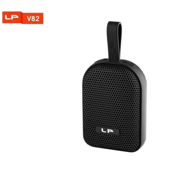 LP-V82 TWS Wireless Bluetooth Speaker – 8W Super Bass Portable Outdoor Speaker with IPX4 Waterproofing & FM Radio
