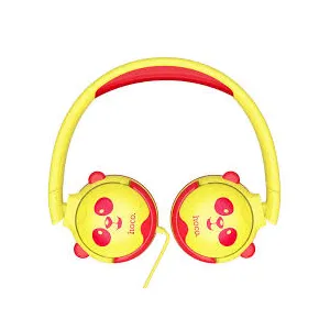 Hoco W31 Cheerful Wired Headphones for Kids – 85dB Volume Limited Hearing Protection, Soft Earcups & Adjustable Headband for School, Travel & Online Learning