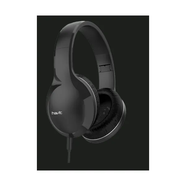 Havit H100D Wired Over-Ear Headphones – Foldable Design, 40mm Dynamic Drivers, Hi-Fi Stereo Sound & Soft Memory Foam Cushions