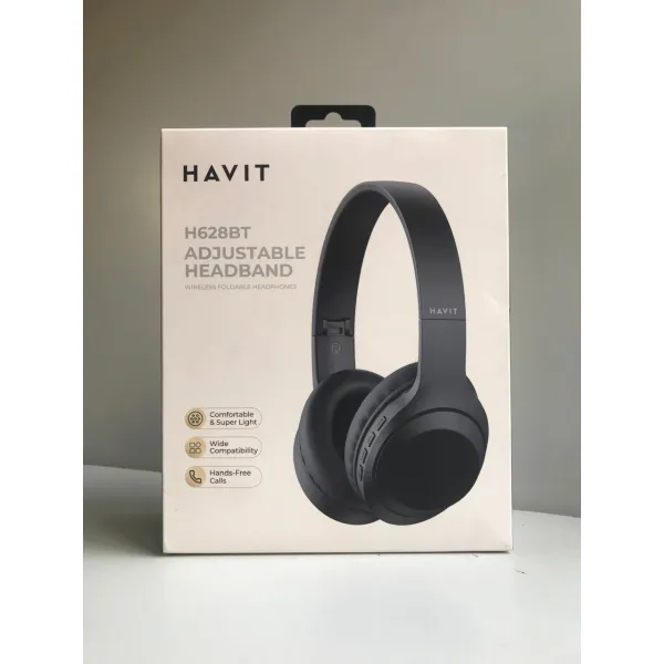 Havit H628BT Wireless Bluetooth Headphones – 40mm Hi-Fi Drivers, 9-Hour Playtime, Ultra-Lightweight Foldable Design & RGB Indicator