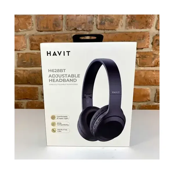 Havit H628BT Wireless Bluetooth Headphones – 40mm Hi-Fi Drivers, 9-Hour Playtime, Ultra-Lightweight Foldable Design & RGB Indicator