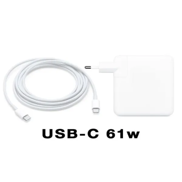 HIMOOBIE 61W USB-C Power Adapter – Fast Charging Wall Charger Compatible with MacBook Pro 13-inch, MacBook Air, iPad Pro & iPhone – High-Speed Power Delivery Type-C Desktop Charger